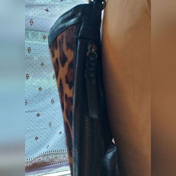 Pony Hair Leather Purse Conversion Shoulder Bag & Back Pack - Picture 13 of 16